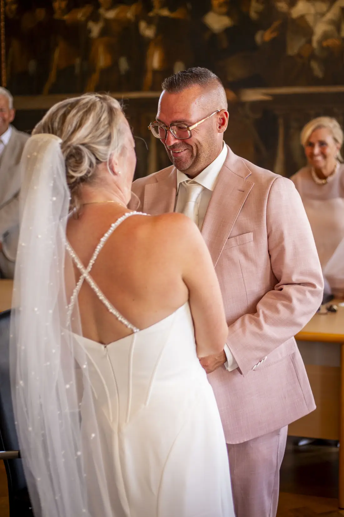 Detailmoment tijdens de bruiloft