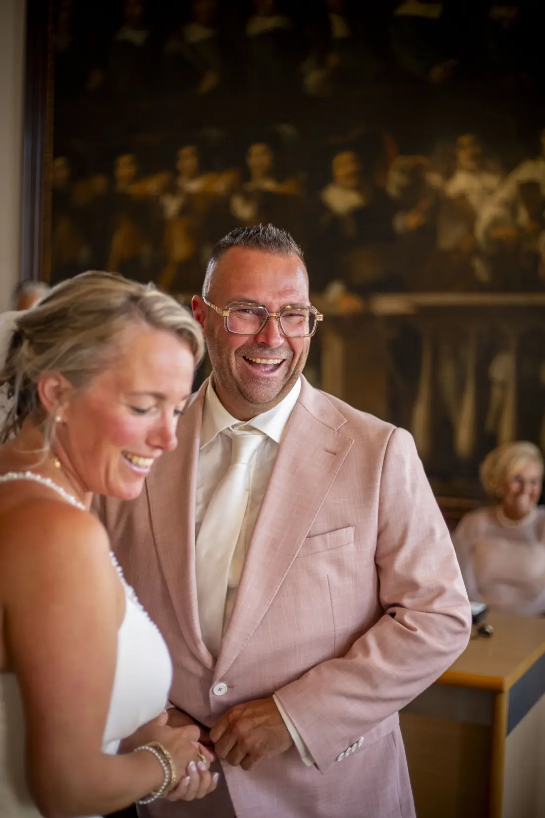 Portret van het bruidspaar